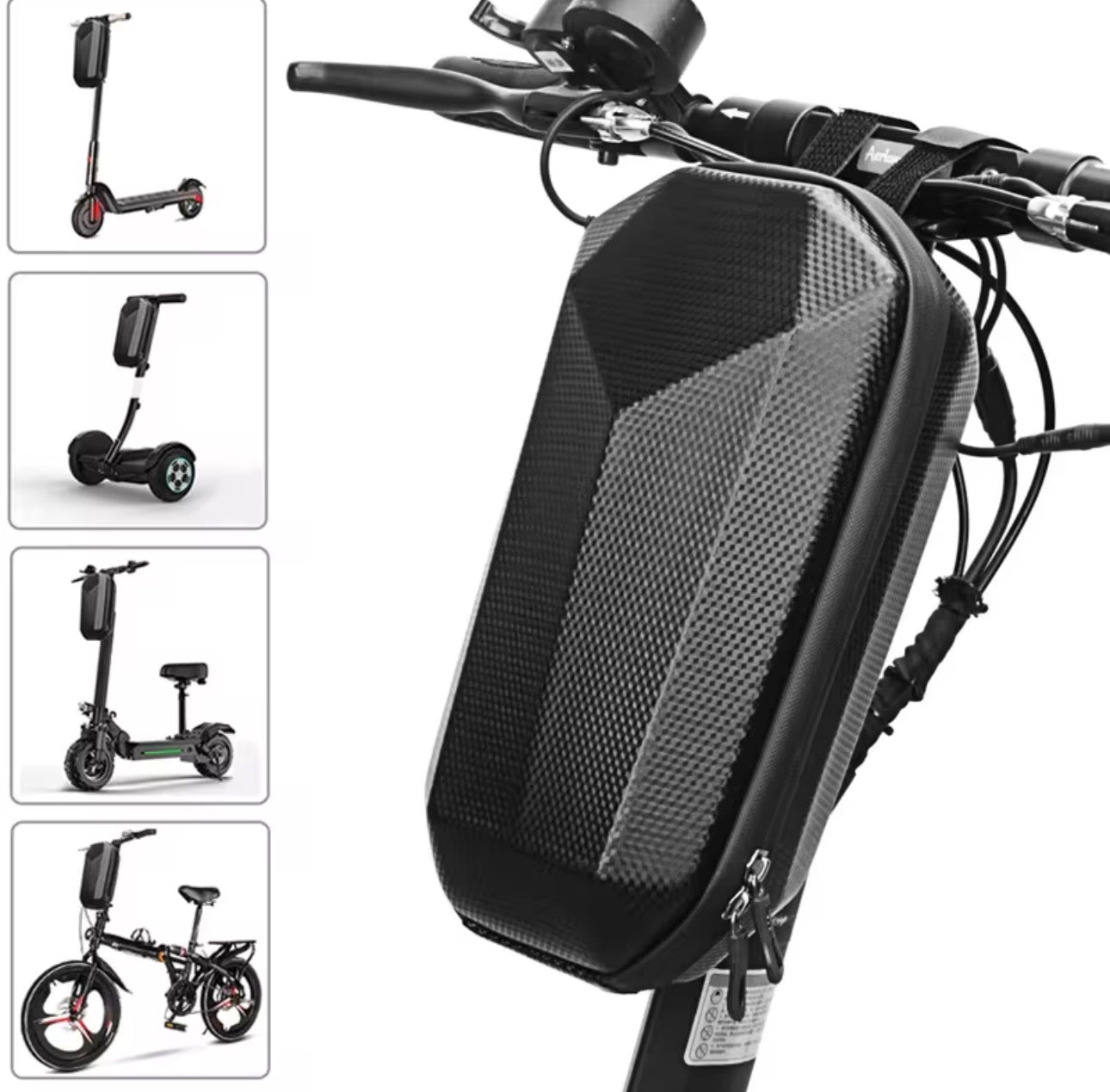 5L Big Capacity Hard Shell Electric Scooter Front Bag Waterproof Bicycle Storage Bag Portable Hanging Bag Bike