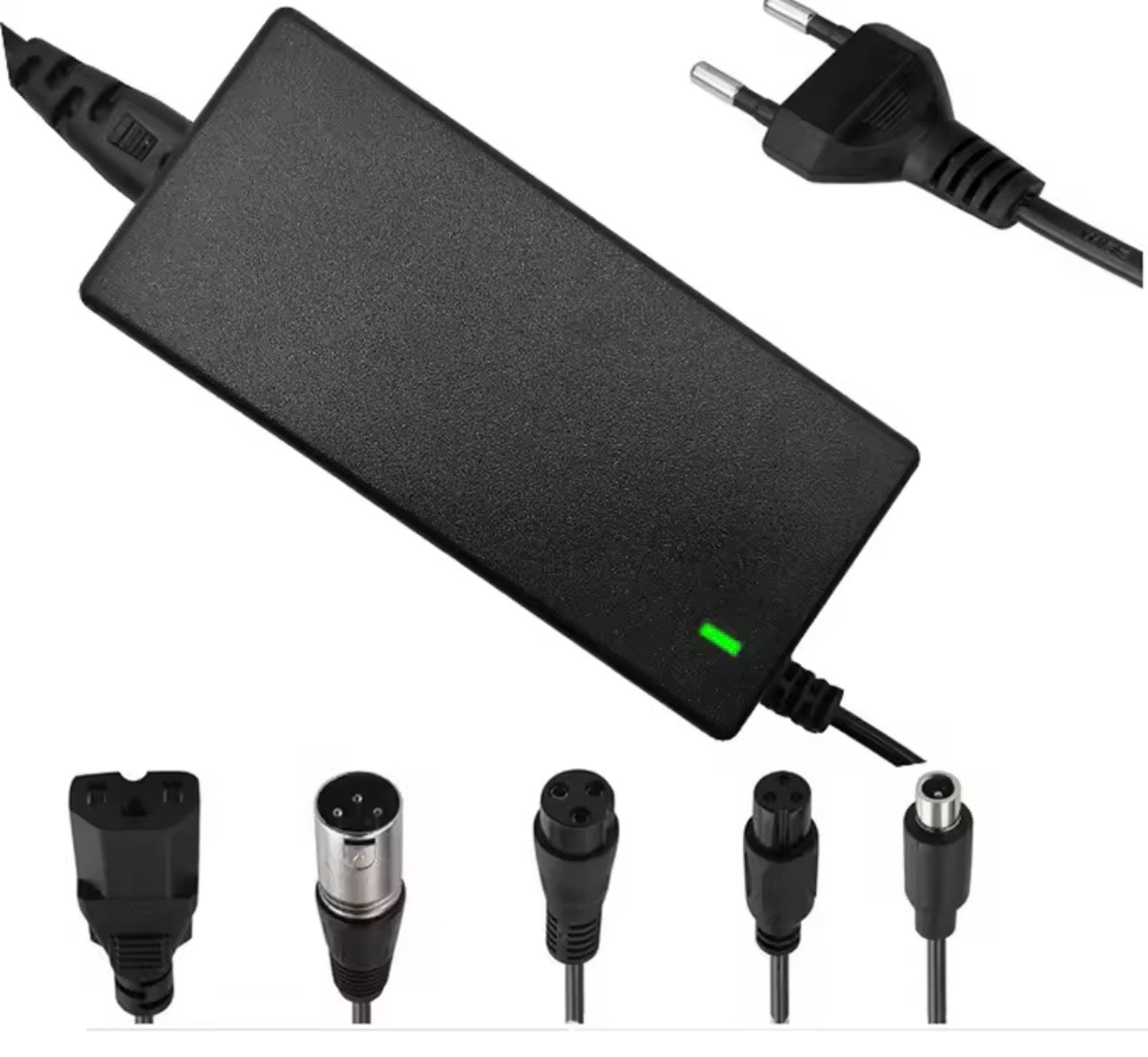 Battery Charger Power Adapter AC100-240V DC 42V/54.6V 2A  Electric Bike Scooter Accessories US/EU Plug For Lithium Battery