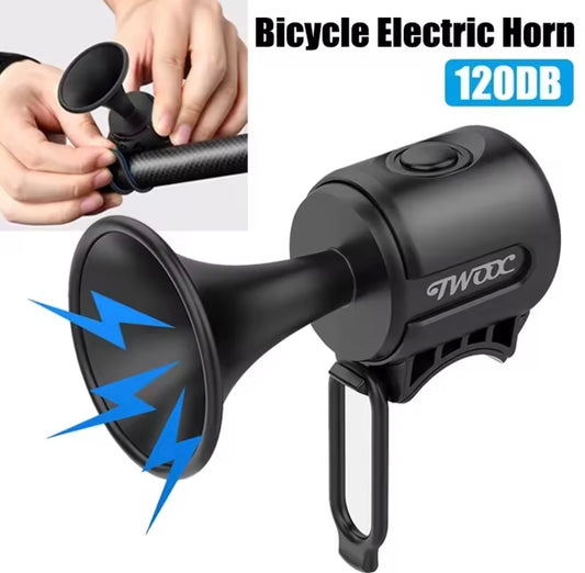 Bicycle Horn Electric Scooter Bell 120DB Waterproof Bike Horn